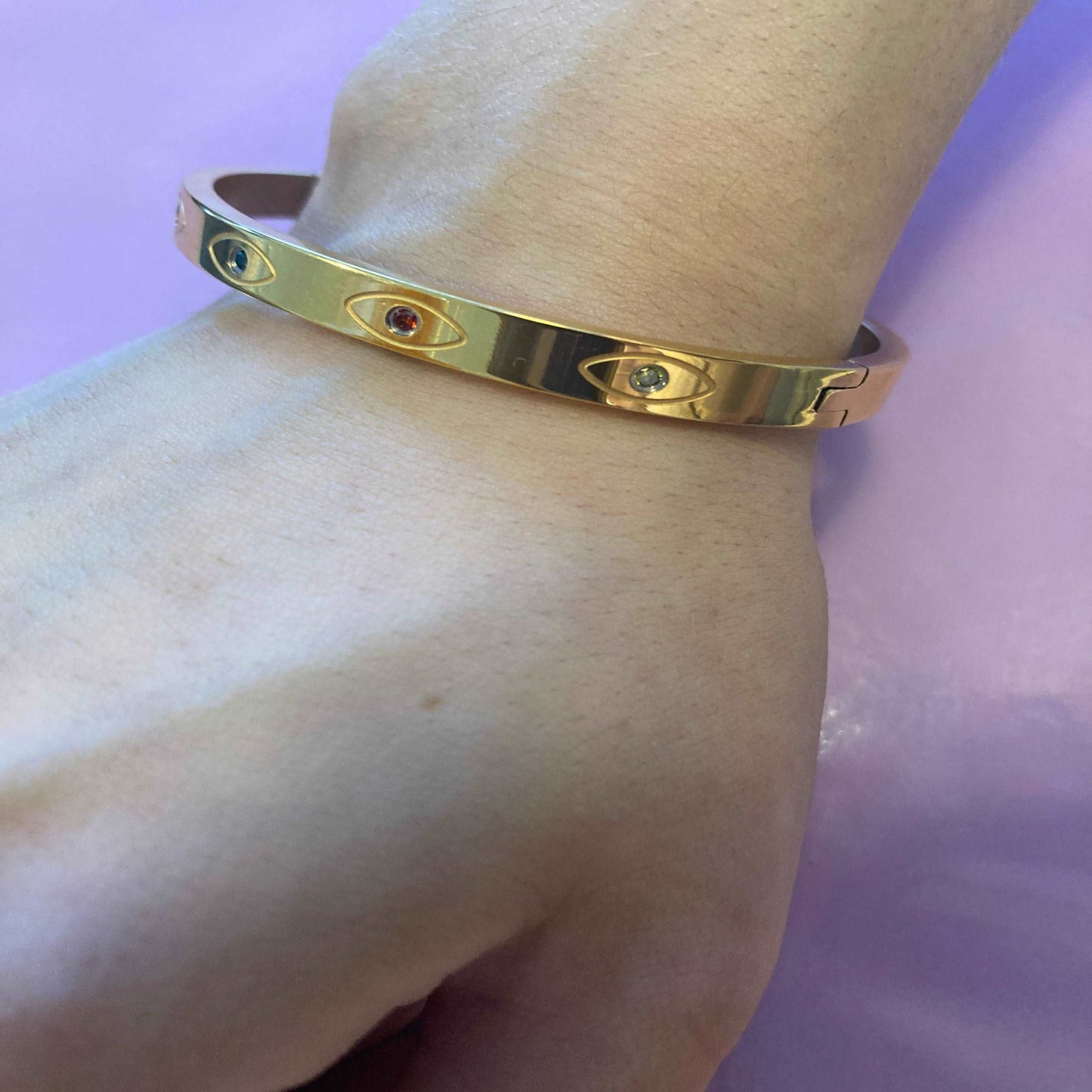 Evil Eye Bangle - Kissed Jewellery