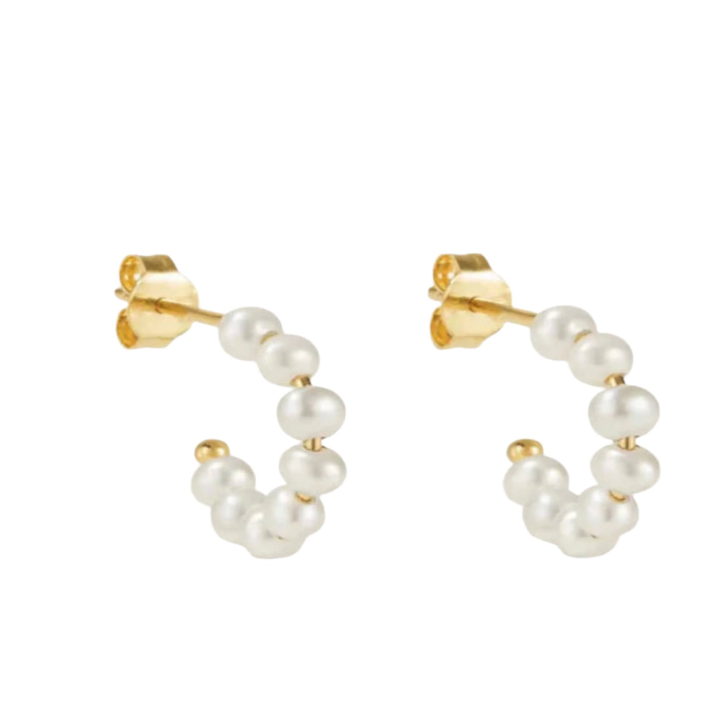 Pearl Hoop Earring - Kissed Jewellery