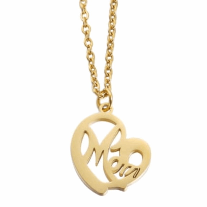 Gold Mom Necklace - Kissed Jewellery