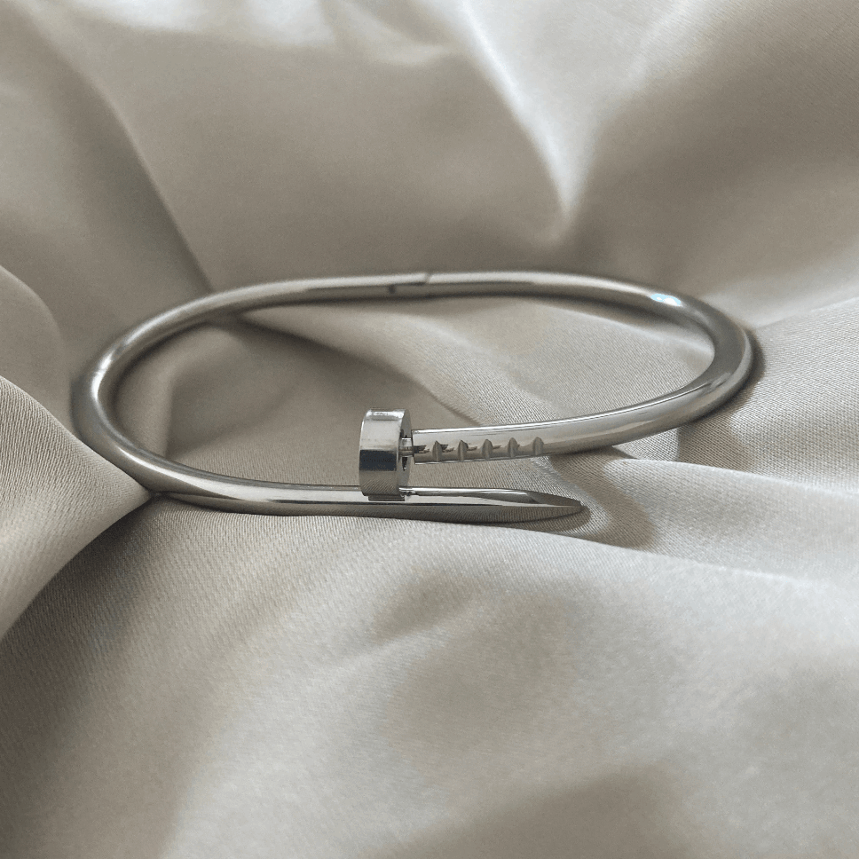 Classic Silver LA Bangle - Kissed Jewellery