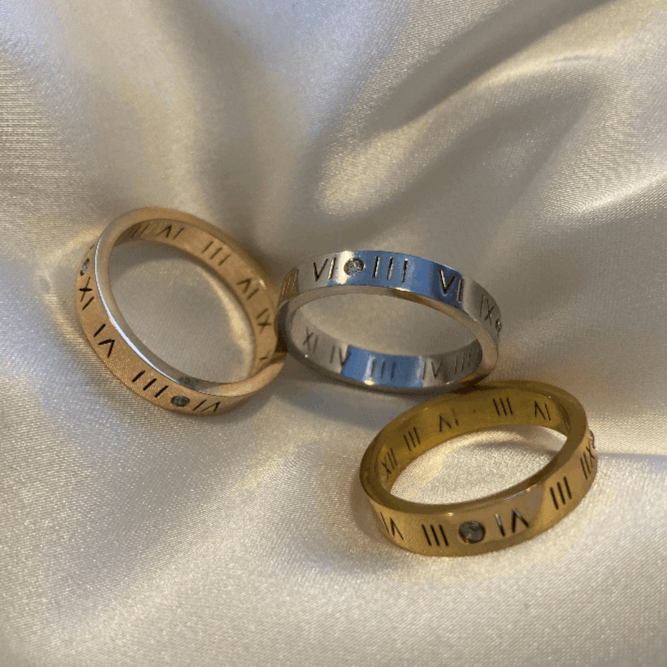 Classic Stacking Ring - 3 colours - Kissed Jewellery