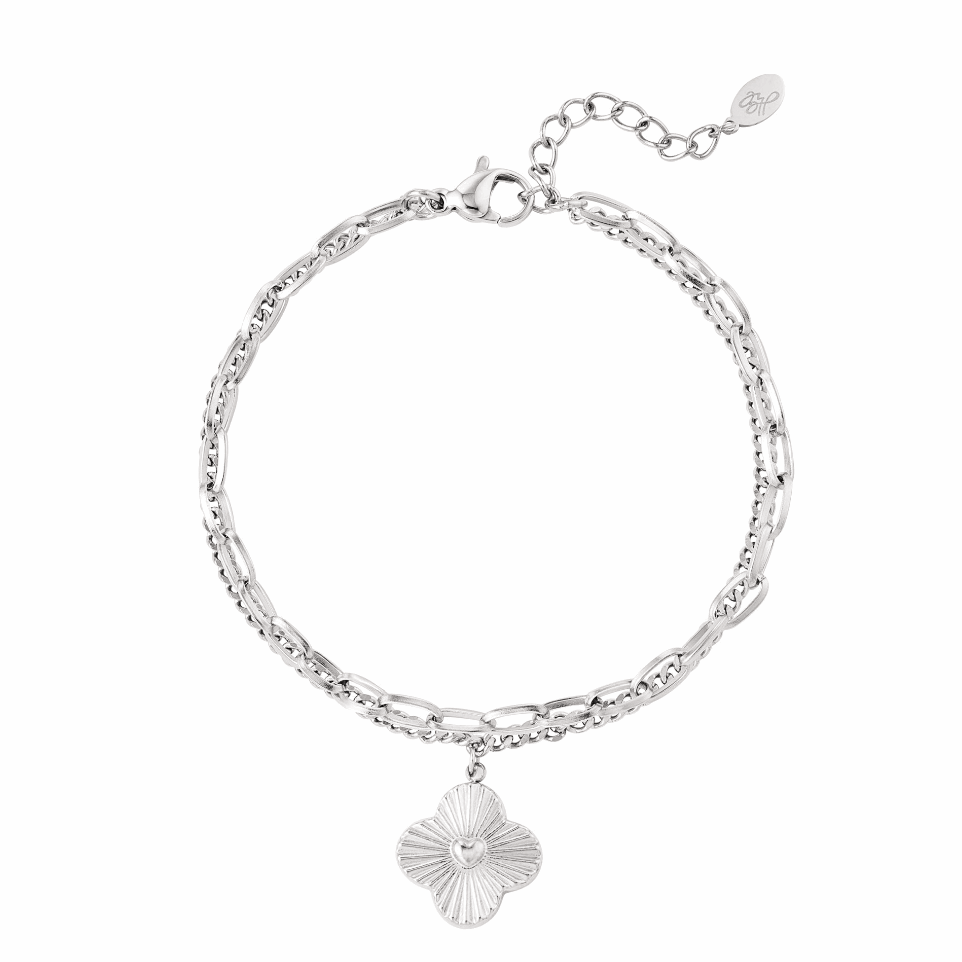 Double Layer Clover Bracelet - Kissed Jewellery