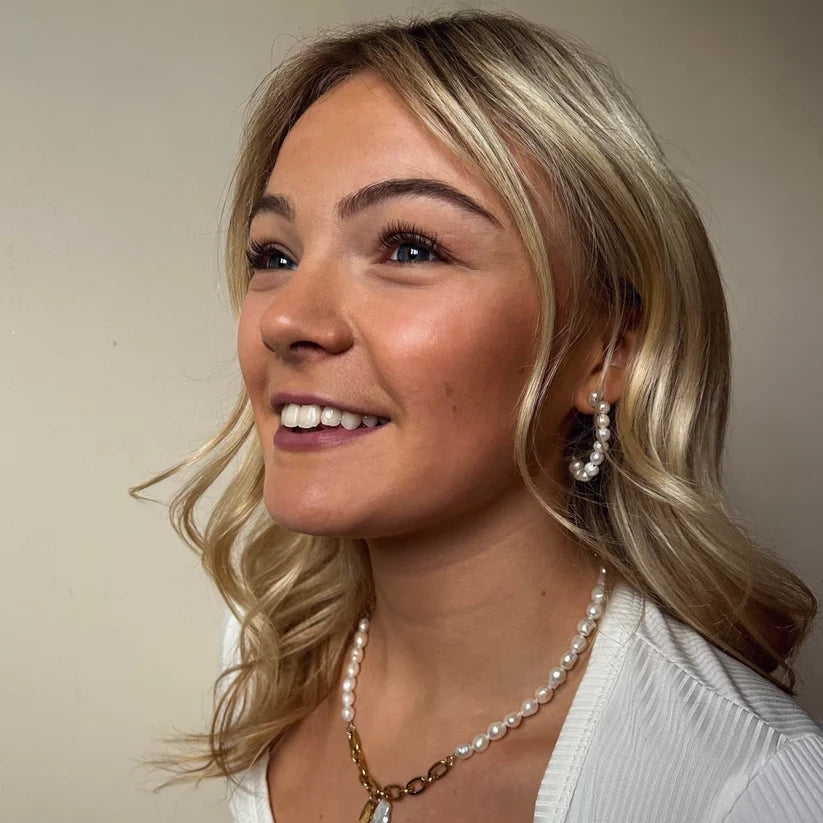 Pearl Earrings and Necklace Bundle - Kissed Jewellery