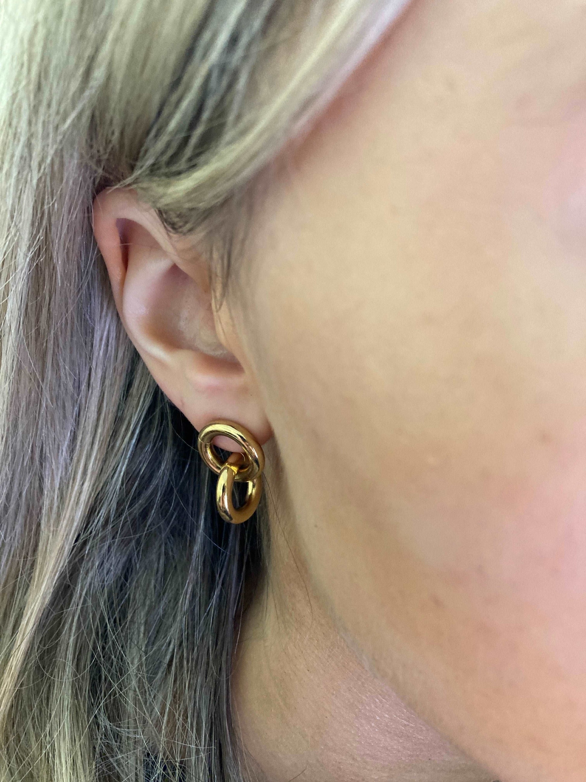 Monroe Double Circle Earrings - Kissed Jewellery