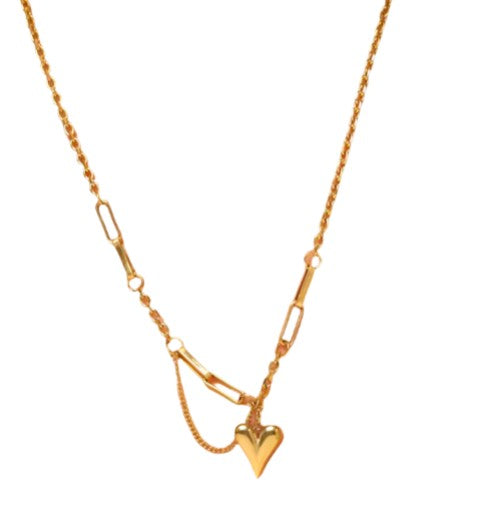 Classic Gold Heart Necklace