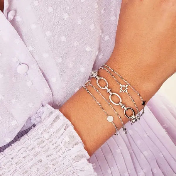 Double Layer Star Bracelet - Kissed Jewellery