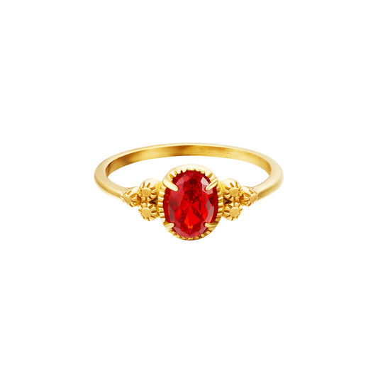 Royal Red Ring - Kissed Jewellery