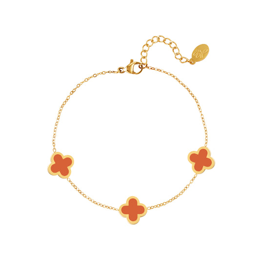 Lisa Colour Clover Bracelet - Kissed Jewellery